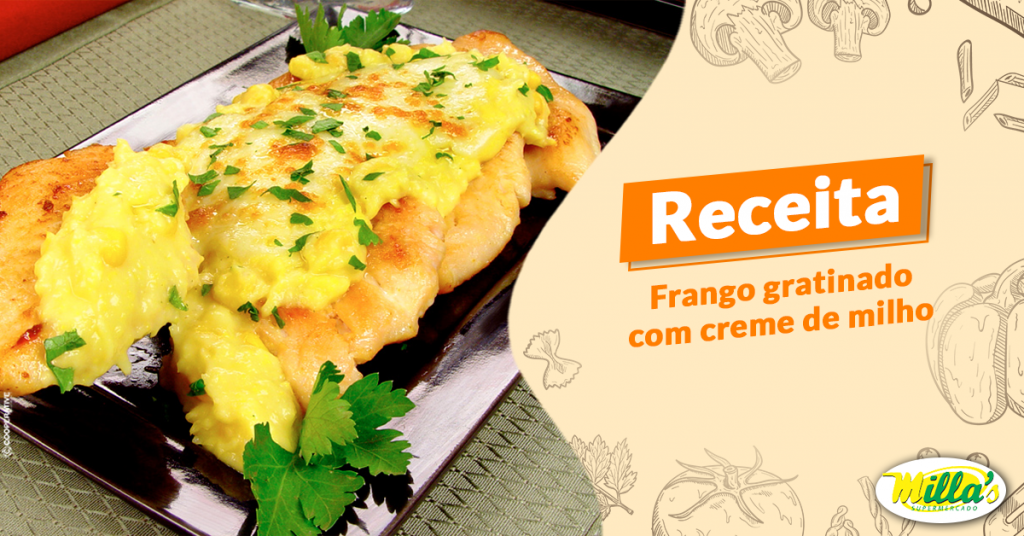 Receita de Frango Gratinado